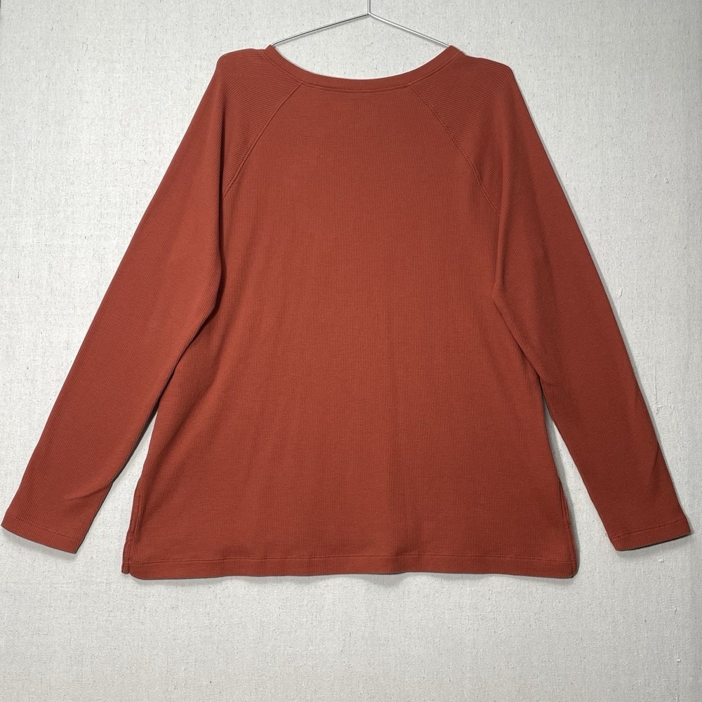 5.11 Tactical XL Thermal Long Sleeve Shirt Waffle Knit Rust Orange Outdoor - Picture 8 of 13